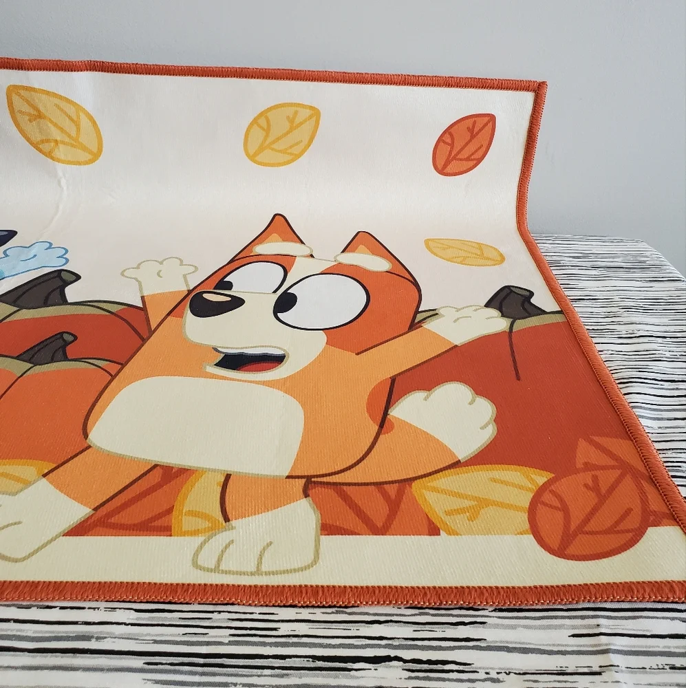 Bluey Autumn Fun Washable Area Rug 26in x 38in